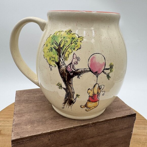 Disney Store Winnie the Pooh Mug Christopher Robin Piglet balloons - Picture 5 of 7